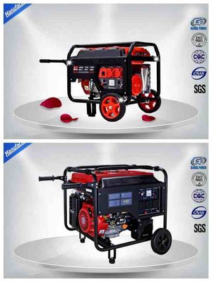 5 кВА Цифровые бензиновые/дизельные генераторы для дома, однофазные, портативные, ISO9001 поставщик