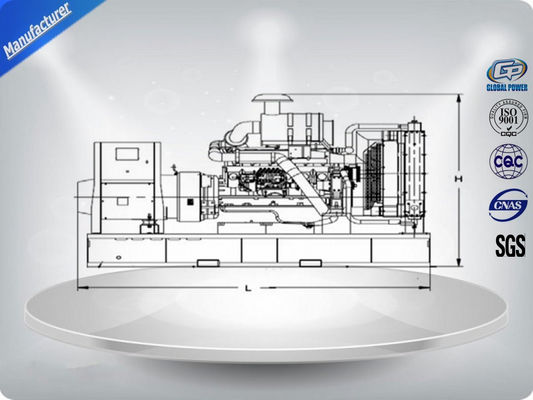 3 участка 4 связывают проволокой набор генератора 250 КВА Перкинс звукоизоляционный дизельный 50ХЗ высоко эффективный поставщик