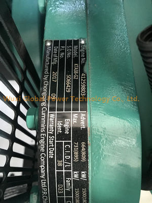 Резервный генератор 50 ХЗ силы 640КВ Кумминс открытый дизельный/60 ХЗ с альтернатором ФАРАДЕЯ поставщик